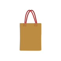 Beach bag made of cloth isolated. Bag for shopping and recreation. png