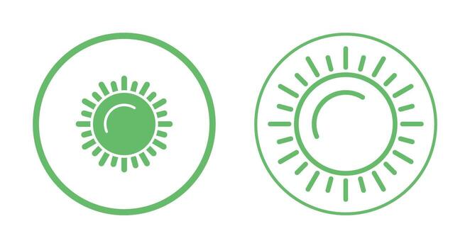 icono de vector de sol