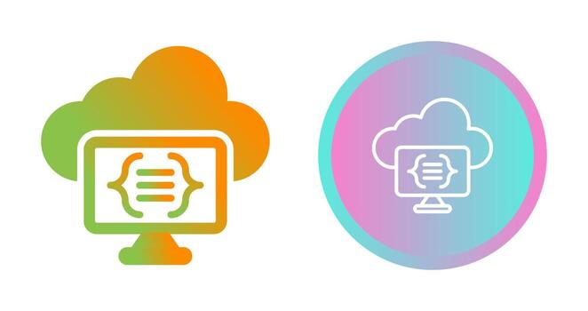 Serverless Computing Vector Icon