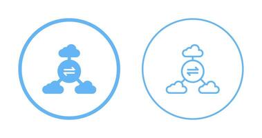Multi-Cloud Vector Icon