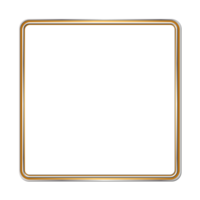 Rectangle golden frame border png