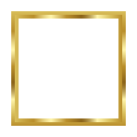 Rectangle golden frame border png