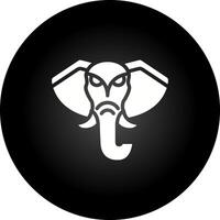 icono de vector de elefante