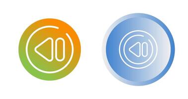 Previous Track Circle Vector Icon