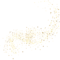 Glittering stars with golden shimmering swirls, shiny glitter design. Magical motion, sparkling lines . png