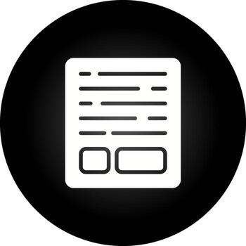 icono de vector de documento