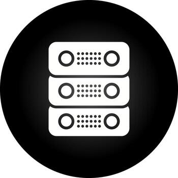 dedicado servidor vector icono