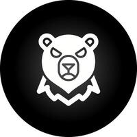 icono de vector de oso