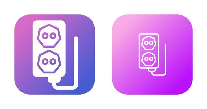 icono de vector de enchufe