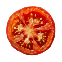 AI generated Tomato slice Isolated on transparent background png