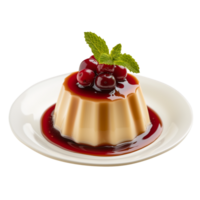 AI generated Pudding Isolated on transparent background png