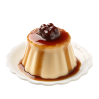 AI generated Pudding Isolated on transparent background png