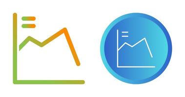 económico recesión vector icono