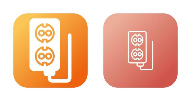 icono de vector de enchufe