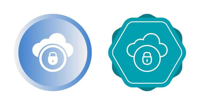 Cloud Security Vector Icon