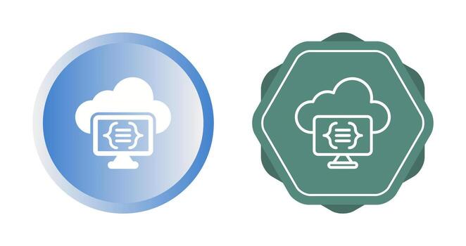 Serverless Computing Vector Icon