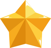 Bright yellow star png