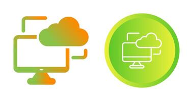 Cloud Monitoring Vector Icon