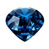 ai generado azul zafiro png, azul piedra preciosa transparente fondo, piedra preciosa aislado png