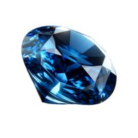 ai generado azul zafiro png, azul piedra preciosa transparente fondo, piedra preciosa aislado png