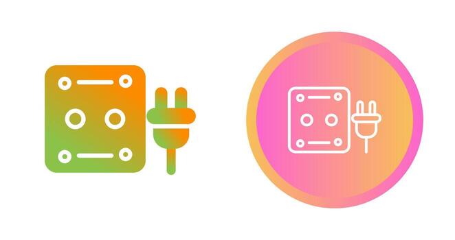 icono de vector de enchufe