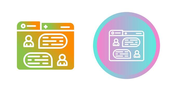 Messaging Vector Icon
