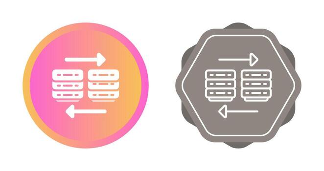 nube migración vector icono