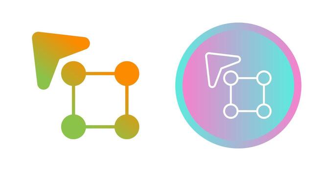 selección vector icono