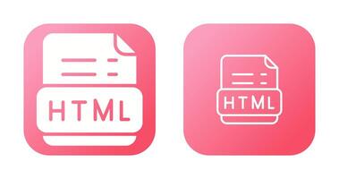 icono de vector html