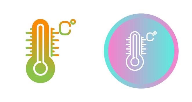 icono de vector de temperatura
