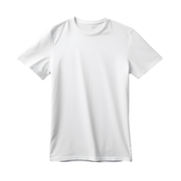 ai gegenereerd foto van schoon wit t-shirt zonder achtergrond klaar voor mockup png