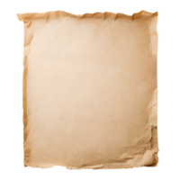 AI generated Large piece of empty parchment with no background png