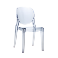 AI generated Side view photo of plastic chair without background png