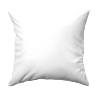 AI generated Top view photo of clean white pillow without background. Template for mockup png