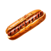 AI generated Photo of fresh and tasty french hot dog without background png