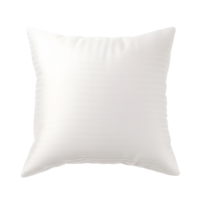 AI generated Top view photo of clean white pillow without background. Template for mockup png