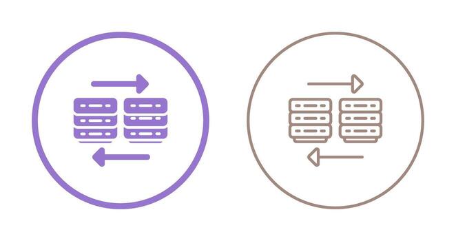 nube migración vector icono