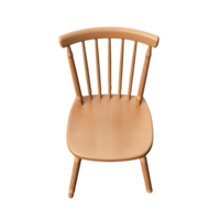 AI generated Top view photo of wooden chair without background png