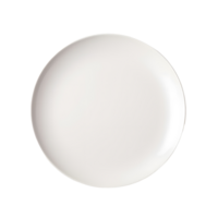 AI generated Photo of white empty plate from above. Suitable for creating a composition demonstrating a restaurant dish. png