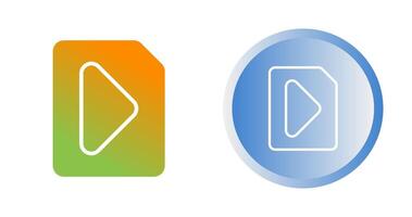 vídeo archivo vector icono