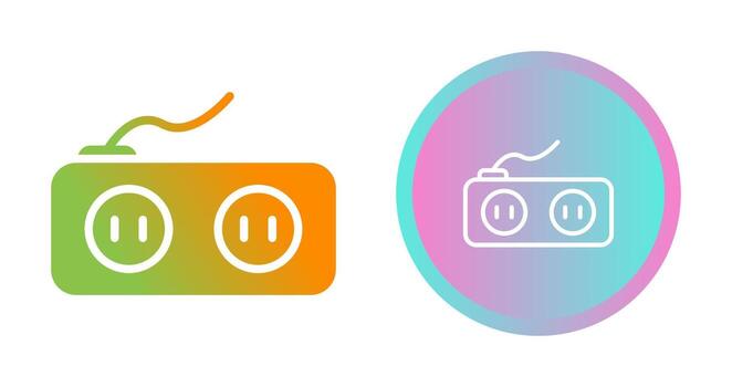 icono de vector de enchufe
