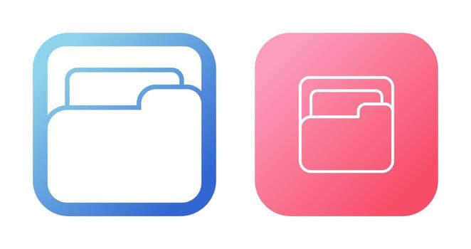 icono de vector de carpeta