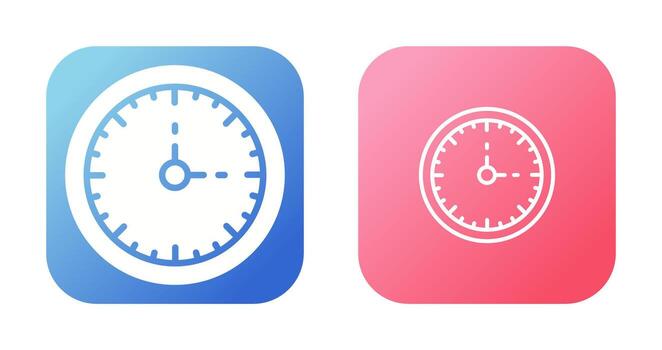 reloj Tres vector icono