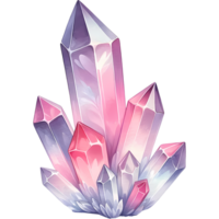 AI generated crystals shape isolated jewel clipart, Valentine day, engagement, marriage png