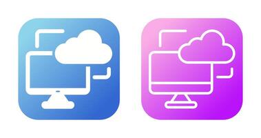 Cloud Monitoring Vector Icon