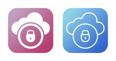 Cloud Security Vector Icon