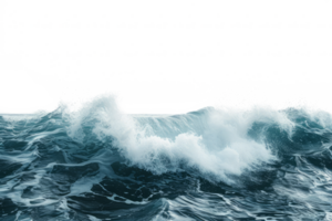 ai generado grande Tormentoso Oceano ola aislado png