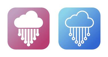 nube integración vector icono