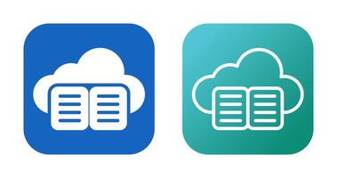 Cloud Training Vector Icon