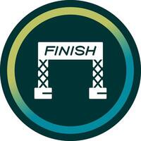 Finish Line Vector Icon